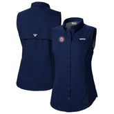 Washington Nationals Women's Tamiami Sleeveless Shirt - Navy | Columbia