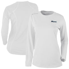 Miami Marlins Shotgun Long Sleeve T-Shirt - White | Columbia