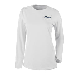 Miami Marlins Shotgun Long Sleeve T-Shirt - White | Columbia