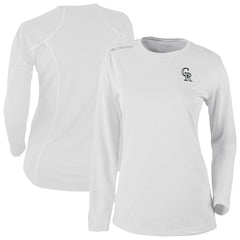 Colorado Rockies Shotgun Long Sleeve T-Shirt - White | Columbia