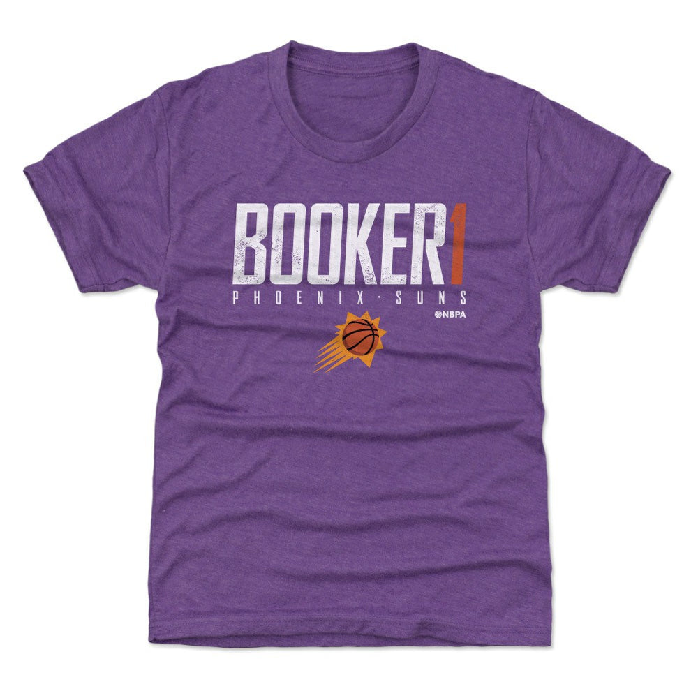 Devin Booker Phoenix Suns 500 Level Youth Elite T-Shirt - Heather Purple online