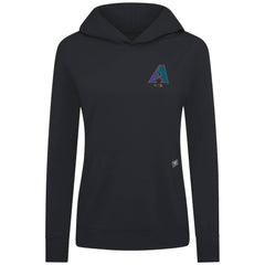 Arizona Diamondbacks Levelwear Women's Cooperstown Collection Relay Core Logo Pullover Hoodie - Black