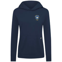 Milwaukee Brewers Levelwear Women's Cooperstown Collection Relay Core Logo Pullover Hoodie - Navy