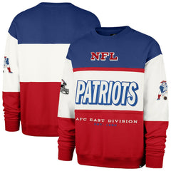 NFL New England Patriots '47 Throwback Breeze Maximalist Sweatshirt