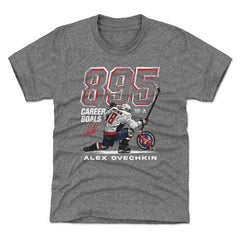 Alexander Ovechkin Washington Capitals 500 Level Youth NHL All-Time Leading Goal Scorer Grunge T-Shirt