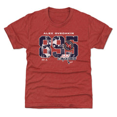 Alexander Ovechkin Washington Capitals 500 Level Youth NHL All-Time Leading Goal Scorer Overlay T-Shirt