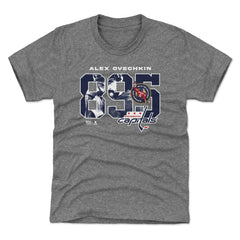 Alexander Ovechkin Washington Capitals 500 Level Youth NHL All-Time Leading Goal Scorer Overlay T-Shirt
