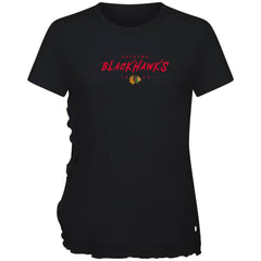 Chicago Blackhawks Levelwear Women's Airflow Scratched T-Shirt
