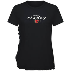 Calgary Flames Levelwear Women's Airflow Scratched T-Shirt