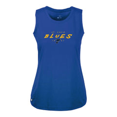 St. Louis Blues Levelwear Women's Macy Scratched Tank Top