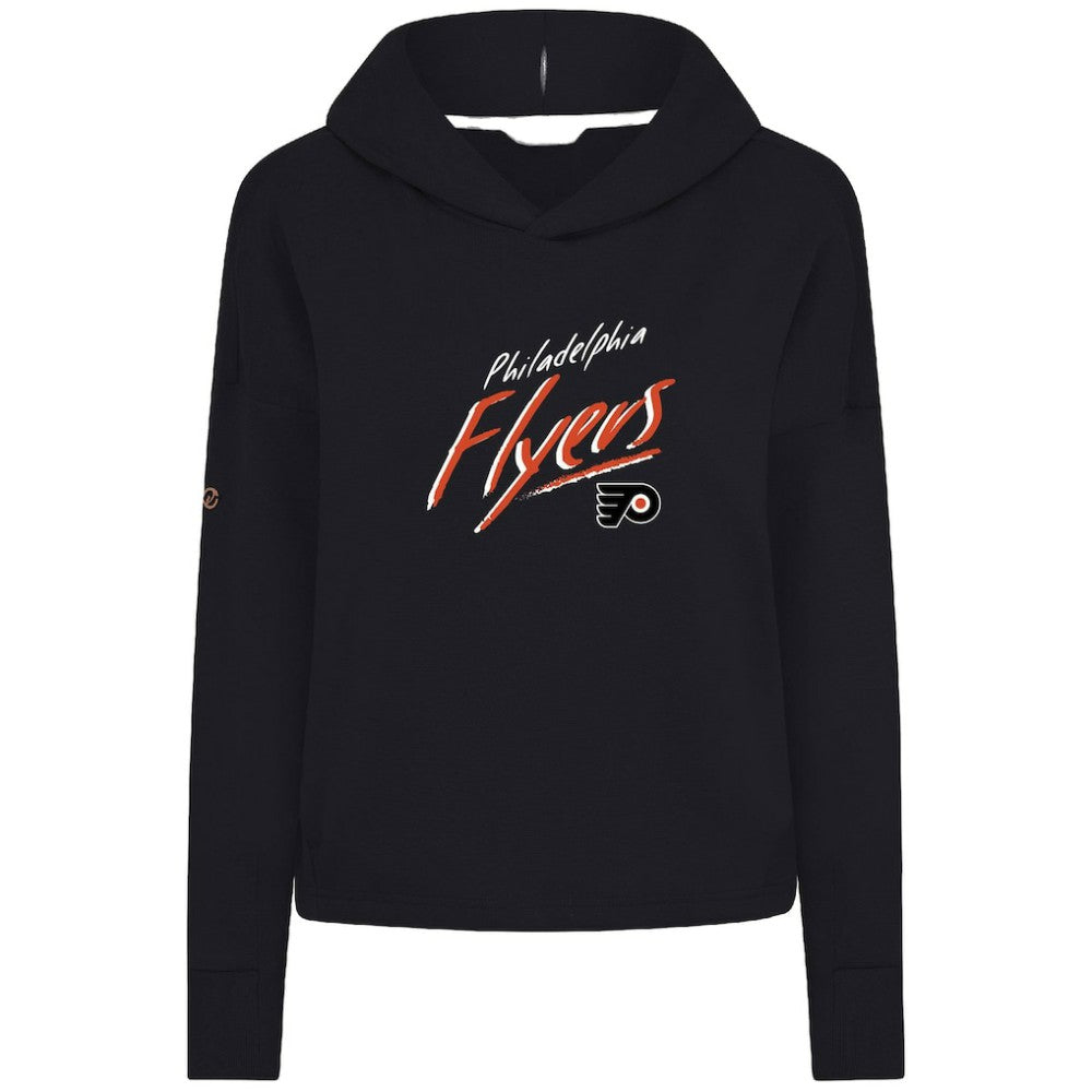 Philadelphia Flyers Levelwear Women's Sweet Sizzle Tri-Blend Cropped Pullover Hoodie