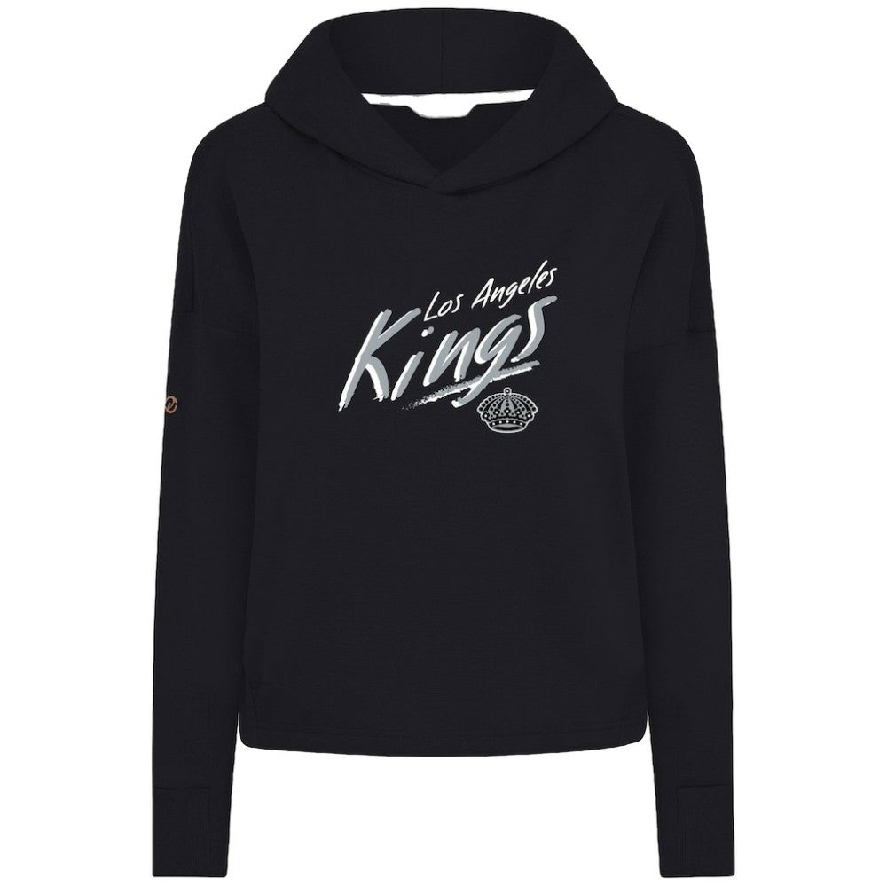 Los Angeles Kings Levelwear Women's Sweet Sizzle Tri-Blend Cropped Pullover Hoodie