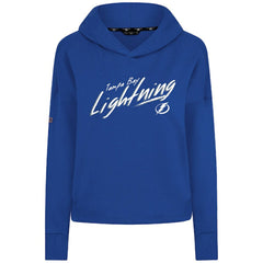 Tampa Bay Lightning Levelwear Women's Sweet Sizzle Tri-Blend Cropped Pullover Hoodie