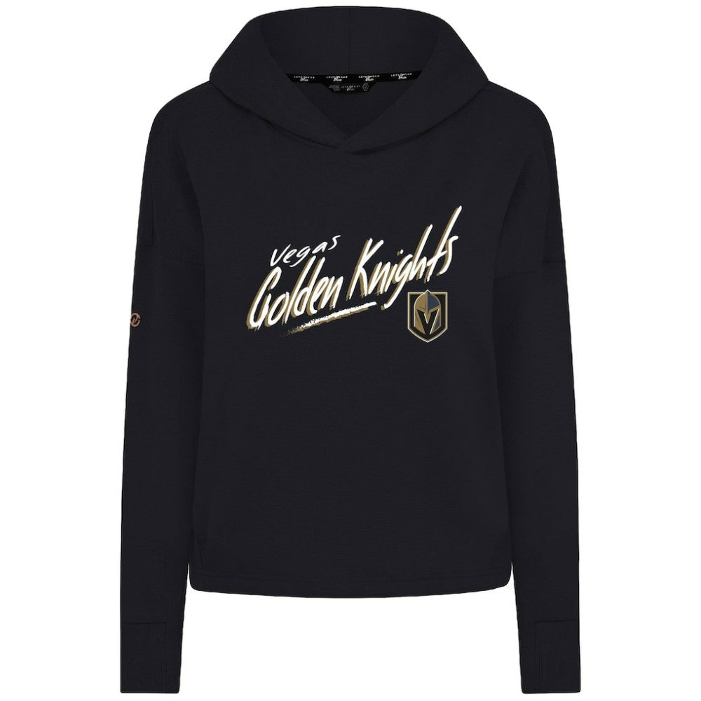 Vegas Golden Knights Levelwear Women's Sweet Sizzle Tri-Blend Cropped Pullover Hoodie