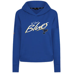 St. Louis Blues Levelwear Women's Sweet Sizzle Tri-Blend Cropped Pullover Hoodie