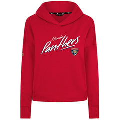 Florida Panthers Levelwear Women's Sweet Sizzle Tri-Blend Cropped Pullover Hoodie