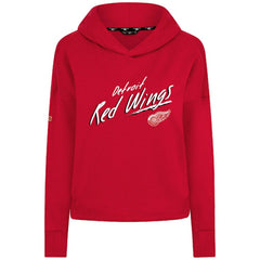 Detroit Red Wings Levelwear Women's Sweet Sizzle Tri-Blend Cropped Pullover Hoodie