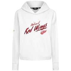 Detroit Red Wings Levelwear Women's Sweet Sizzle Tri-Blend Cropped Pullover Hoodie