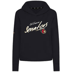 Ottawa Senators Levelwear Women's Sweet Sizzle Tri-Blend Cropped Pullover Hoodie