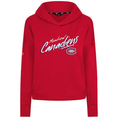 Montreal Canadiens Levelwear Women's Sweet Sizzle Tri-Blend Cropped Pullover Hoodie