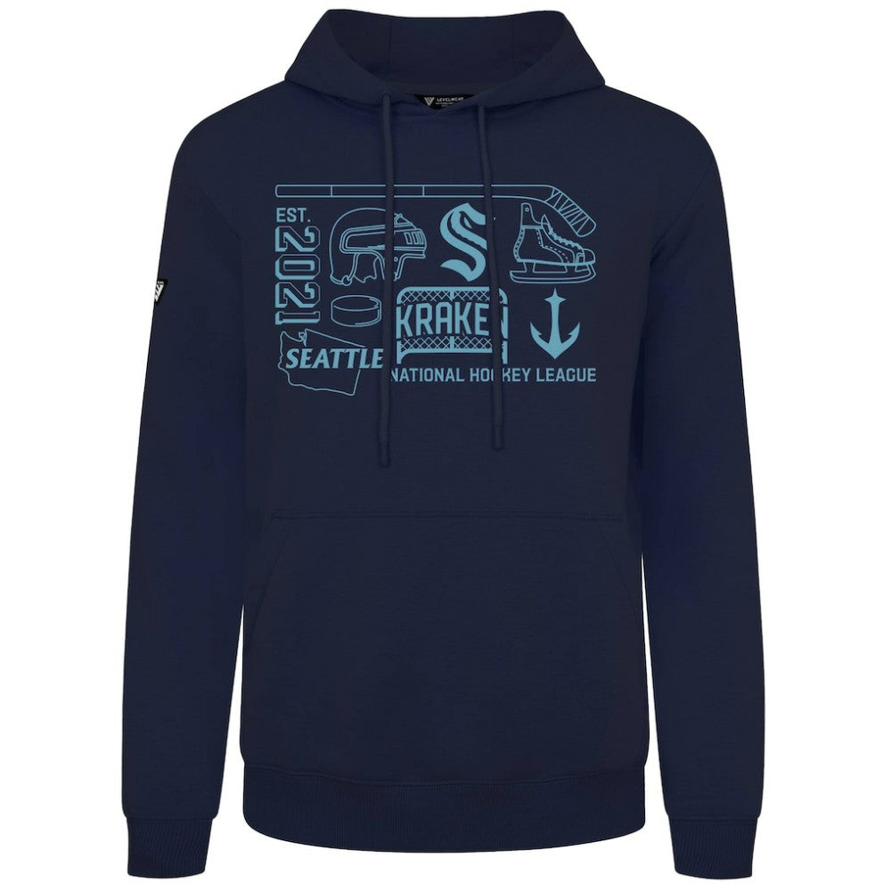 Seattle Kraken Levelwear Podium Campaign Pullover Hoodie