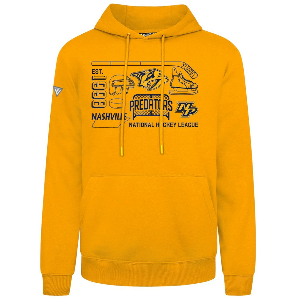 Nashville Predators Levelwear Podium Campaign Pullover Hoodie
