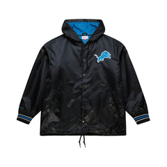 NFL Detroit Lions Downtown Satin Full-Snap Hooded Jacket