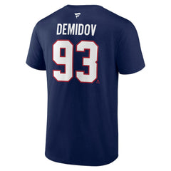 Ivan Demidov Montreal Canadiens Fanatics Authentic Stack Name & Number T-Shirt