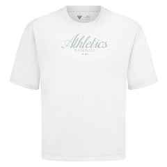 Athletics Levelwear Ethereal Oversized Luxe Signature Knit T-Shirt - White