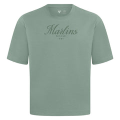 Miami Marlins Levelwear Ethereal Oversized Luxe Signature Knit T-Shirt - Green