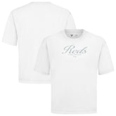 Cincinnati Reds Levelwear Ethereal Oversized Luxe Signature Knit T-Shirt - White
