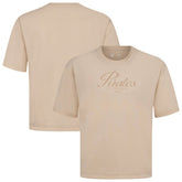 Pittsburgh Pirates Levelwear Ethereal Oversized Luxe Signature Knit T-Shirt - Khaki
