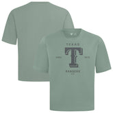 Texas Rangers Levelwear Crossway Oversized Luxe Signature Knit T-Shirt - Green