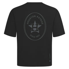 Houston Astros Levelwear Signet Oversized Luxe Signature Knit T-Shirt - Black