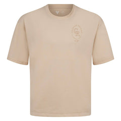 Colorado Rockies Levelwear Signet Oversized Luxe Signature Knit T-Shirt - Khaki