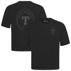 Texas Rangers Levelwear Signet Oversized Luxe Signature Knit T-Shirt - Black