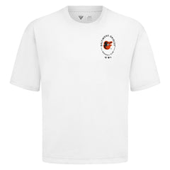 Baltimore Orioles Levelwear Signet Oversized Luxe Signature Knit T-Shirt - White