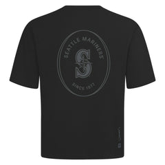 Seattle Mariners Levelwear Register Oversized Luxe Signature Knit T-Shirt - Black