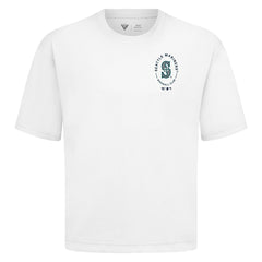 Seattle Mariners Levelwear Register Oversized Luxe Signature Knit T-Shirt - White