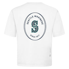 Seattle Mariners Levelwear Register Oversized Luxe Signature Knit T-Shirt - White