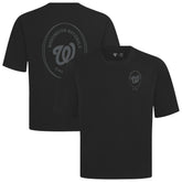 Washington Nationals Levelwear Register Oversized Luxe Signature Knit T-Shirt - Black