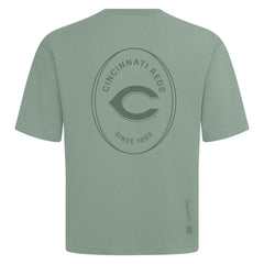 Cincinnati Reds Levelwear Register Oversized Luxe Signature Knit T-Shirt - Green