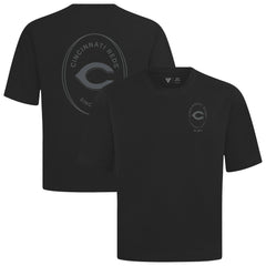Cincinnati Reds Levelwear Register Oversized Luxe Signature Knit T-Shirt - Black
