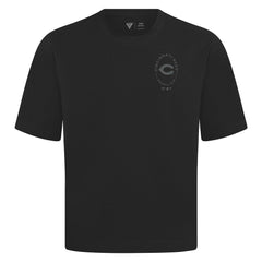 Cincinnati Reds Levelwear Register Oversized Luxe Signature Knit T-Shirt - Black