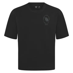 Tampa Bay Rays Levelwear Register Oversized Luxe Signature Knit T-Shirt - Black