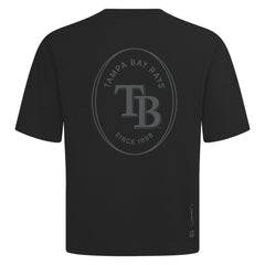 Tampa Bay Rays Levelwear Register Oversized Luxe Signature Knit T-Shirt - Black