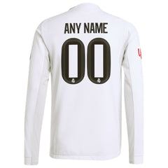Real Madrid 2025/26 Home Long Sleeve Custom Jersey / Soccer On sale