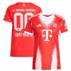Bayern Munich Women's 2025/26 Home Replica Custom Jersey / Soccer New