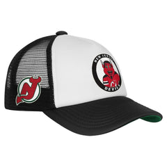 New Jersey Devils Mitchell & Ness Youth Mascot Adjustable Trucker Hat