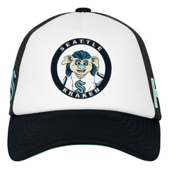 Seattle Kraken Mitchell & Ness Youth Mascot Adjustable Trucker Hat